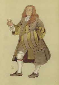 1730年のジョージ2世のメンズコスチューム 作： William after Hogarth